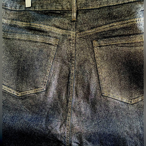 Plus size bootleg semi-sparkle denim jeans. (New-never worn). Dark Navy color. - Picture 1 of 7